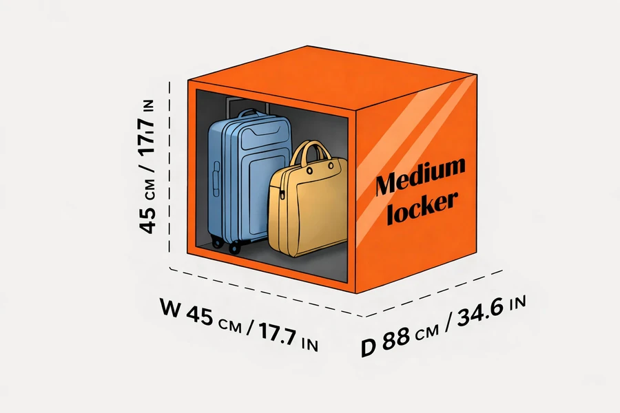 Medium locker